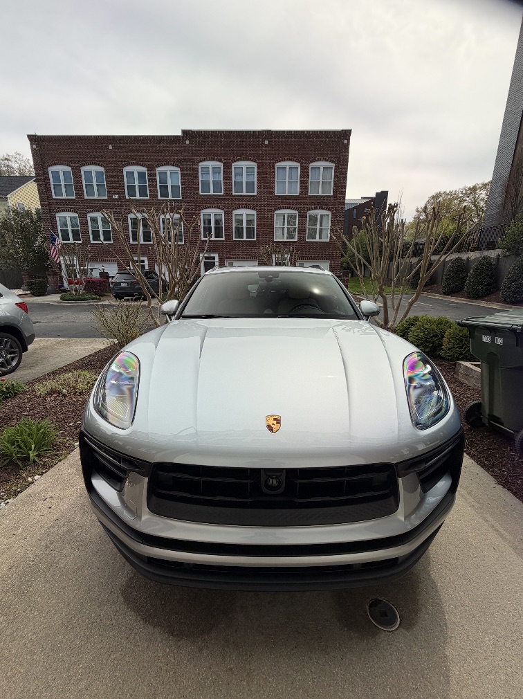 Ceramic coated Porsche Macan with a glossy, protected finish