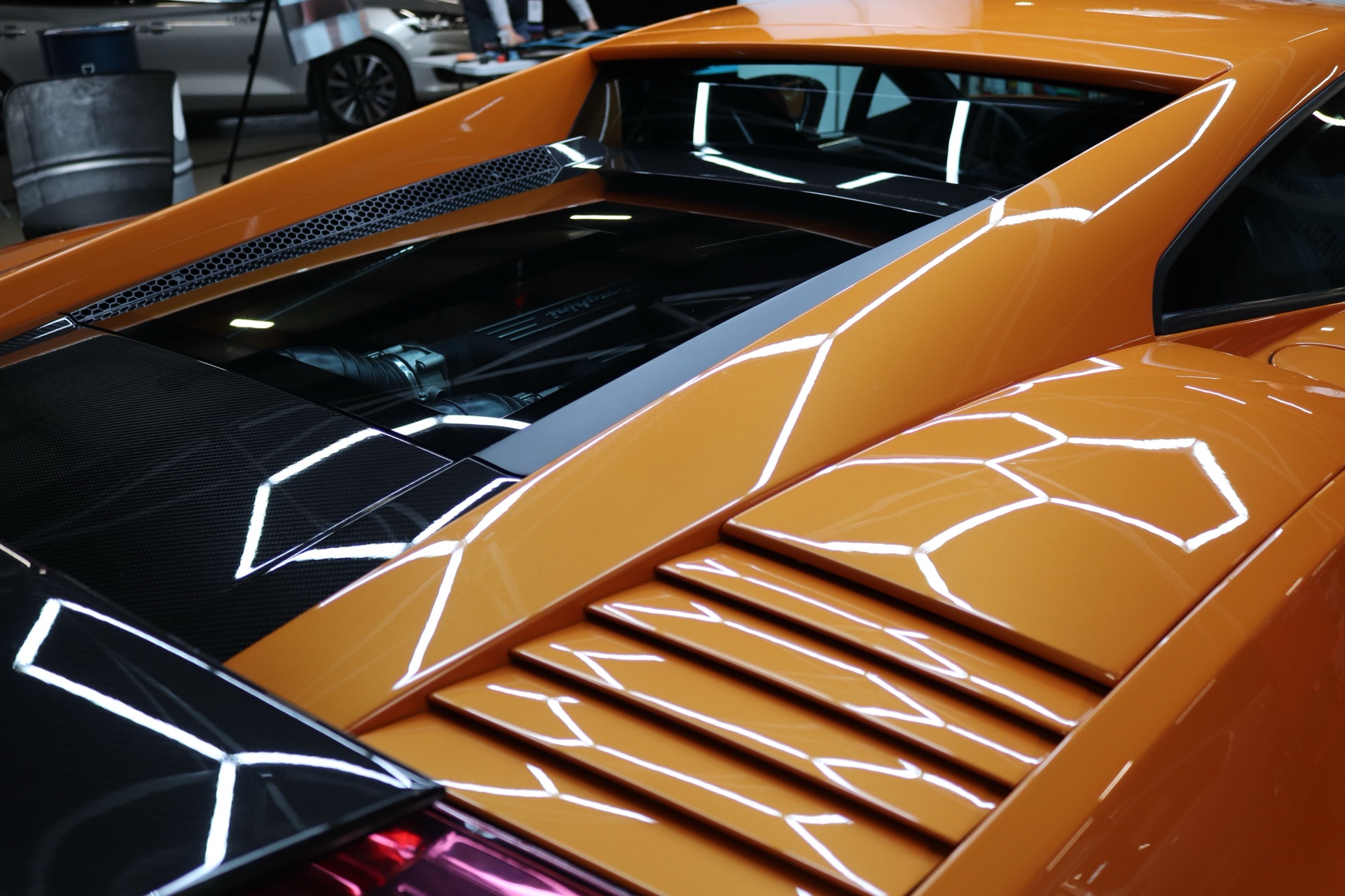 Ceramic coated supercar with a deep, glossy finish